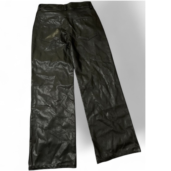 Edikted Black Faux Leather Pants - Picture 4 of 7